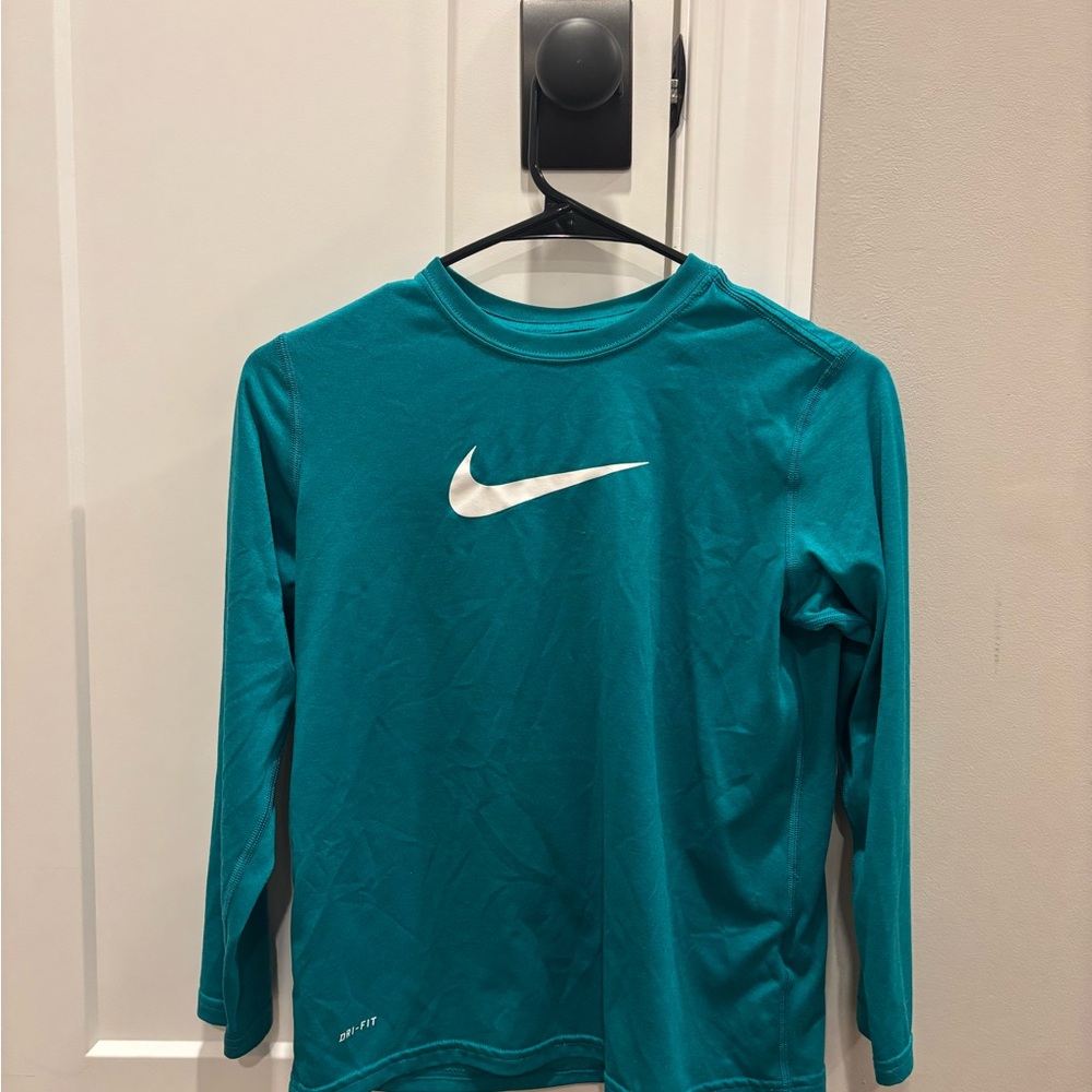 Nike Blue Long Sleeve Performance Tee